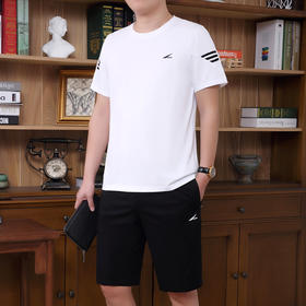 SP-9022JKG新款短袖短裤运动服男士休闲运动装 TZW