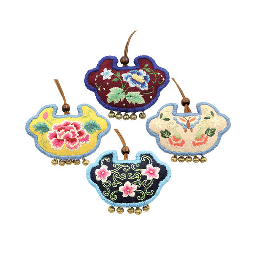 吉祥如意锁diy手工刺绣材料包非成品指间