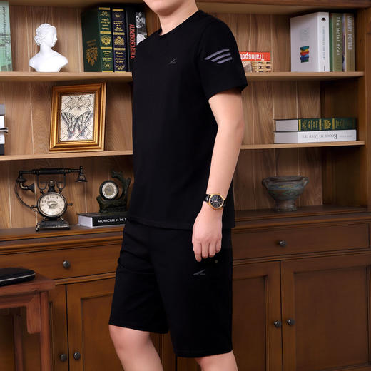 SP-9022JKG新款短袖短裤运动服男士休闲运动装 TZW 商品图1
