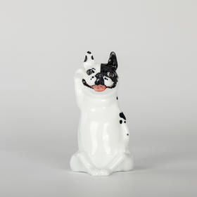 不仁斋 薛继业 陶瓷雕塑系列 戊戌新款釉下五彩招财狗