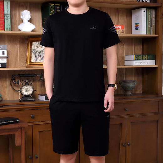 SP-9022JKG新款短袖短裤运动服男士休闲运动装 TZW 商品图4