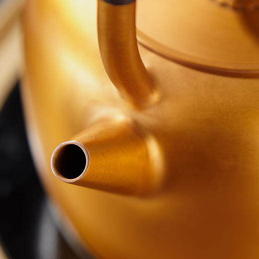 朱炳仁丨古风福禄铜壶 紫铜 1000ml 商品图3