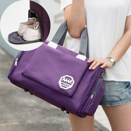 【出游必备 干湿分离 一包多用】韩版大容量防水旅行包 健身包 手提行李包 商品图5