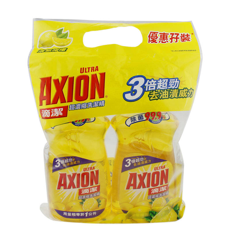 【门店直发】AXION滴洁超浓缩洗洁精500ml*2