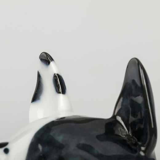 不仁斋 薛继业 陶瓷雕塑系列 戊戌新款釉下五彩招财狗 商品图3