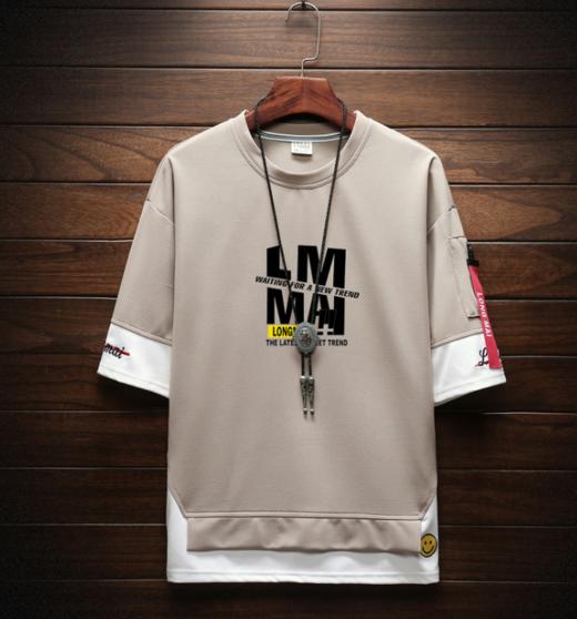 【服饰鞋包】男装夏季国潮短袖学生t恤男大码嘻哈男装衣服 商品图1