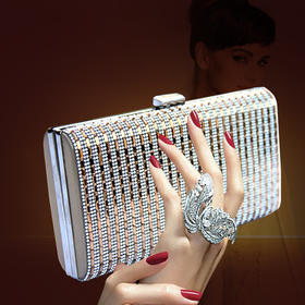 JS-0013新款欧美时尚高档镶钻手提包 TZW