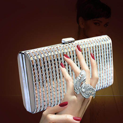 JS-0013新款欧美时尚高档镶钻手提包 TZW 商品图0