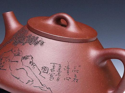 名称：宜兴名家纯全手工原矿西施石瓢紫砂壶原矿底槽清240cc 商品图12