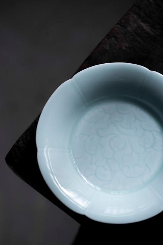 茶道配件-壶承-陶瓷影青葵口壶承（此杯2个起批，单买不发货） 商品图3