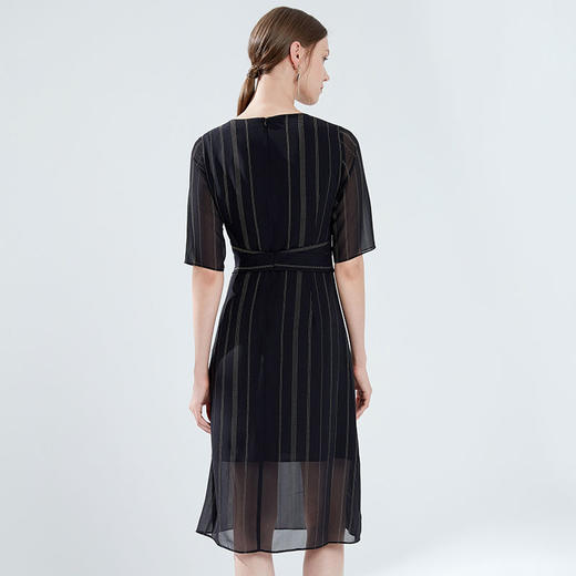 故障 EITIE爱特爱女装夏季新品时尚五分短袖收腰柳丁修身连衣裙薄5907686 商品图3