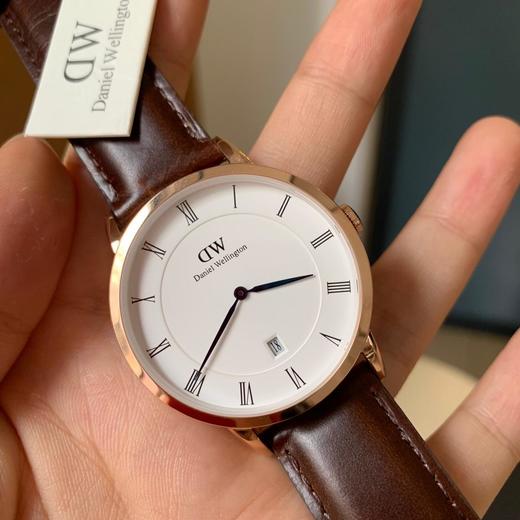 dw蓝针日历款石英手表