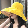 【网红潮牌遮阳帽，15种戴法，谁戴谁洋气】日系帽子双面拼色大沿春秋渔夫帽女遮阳帽防晒帽子韩可折叠 商品缩略图2
