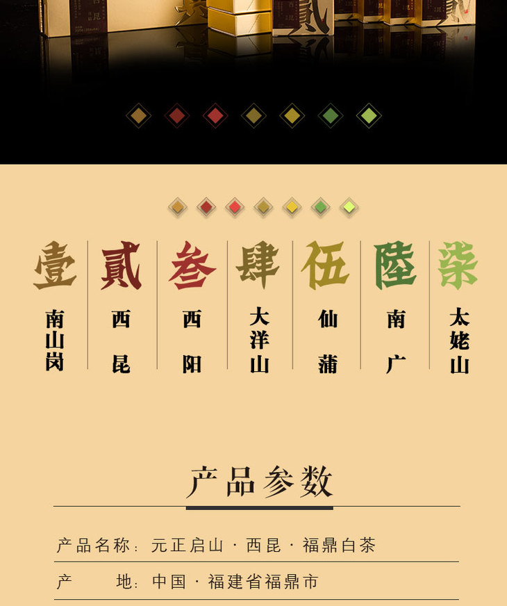 启山白茶福鼎白茶茶叶西昆贡眉200g