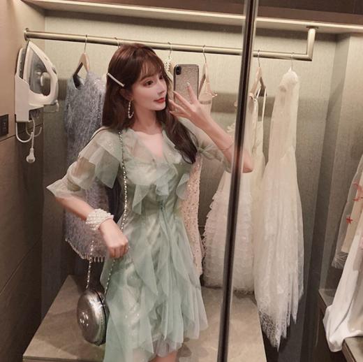 【服饰鞋包】夏装套装女名媛气质网纱连衣裙网红两件套 商品图1