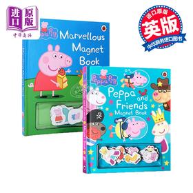 预售 【中商原版】Peppa Pig磁铁书2册 英文原版 粉红猪小妹 小猪佩奇故事绘本 益智游戏书 3-6岁