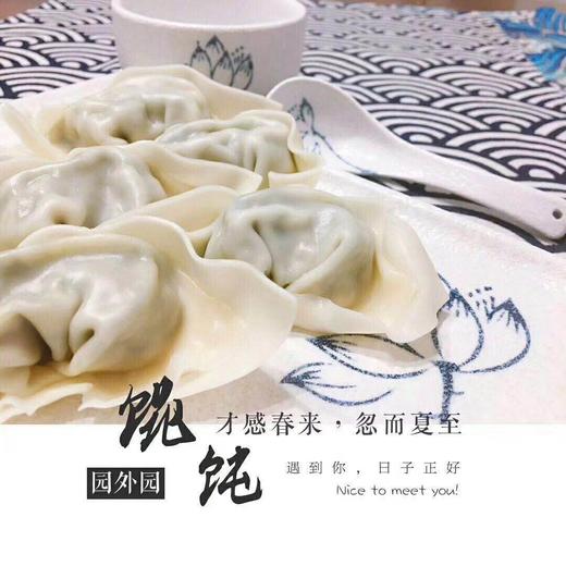 周四取货：【园外园荠菜馄饨】一盒12只，满满的荠菜馅加肉粒，超香超好吃！ 商品图4