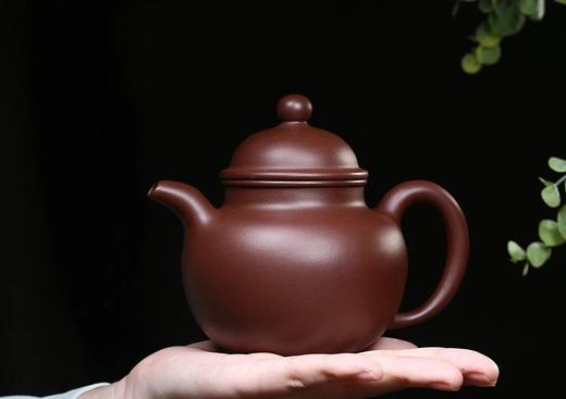 掇球壶紫砂壶茶壶宜兴纯全手工原矿紫泥助工陈敏收藏精品茶具泡茶壶310cc 商品图0