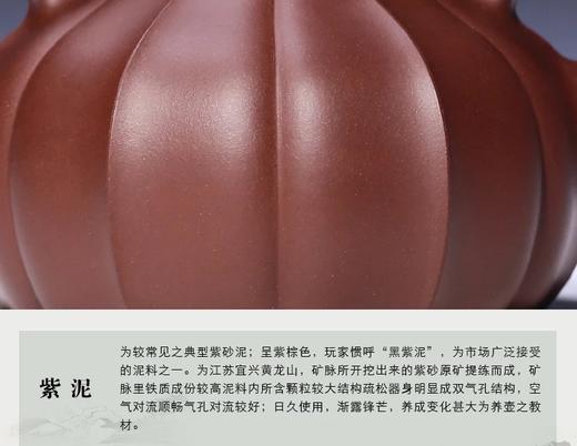 菱花提梁紫砂壶茶壶全纯手工宜兴名家收藏精品大口茶具泡茶壶国工董健410ml原矿紫泥 商品图6