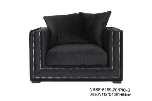 NS家居 ns furniture 软包布艺单人位沙发NSSF-5169-20 商品图2