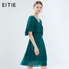 EITIE爱特爱女装夏季新款高端气质显瘦荷叶边垂坠连衣裙57074110 商品缩略图0