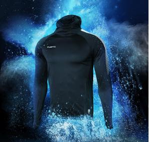 FUNRYO蜂锐自然之力系列鲨鱼皮长袖训练风雨帽衫 商品图0