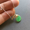 糯冰种阳绿翡翠福瓜手链18k黄金白金镶嵌 商品缩略图10