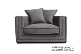 NS家居 ns furniture 软包布艺单人位沙发NSSF-5169-20