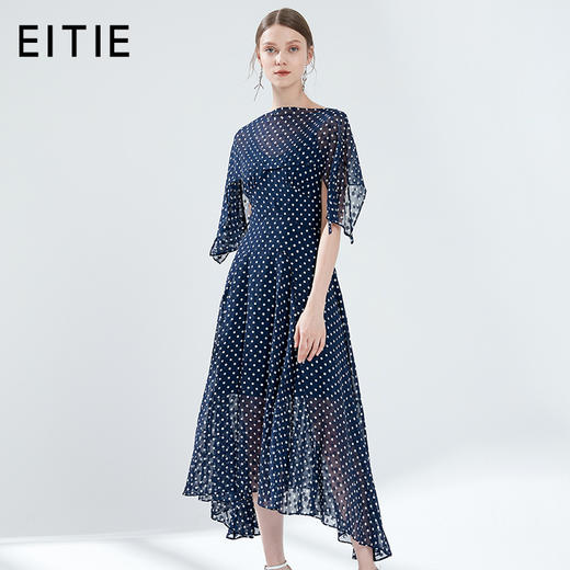 下架-EITIE爱特爱女装夏季斗篷两件套吊带式不规则波点连衣裙59076116 商品图0
