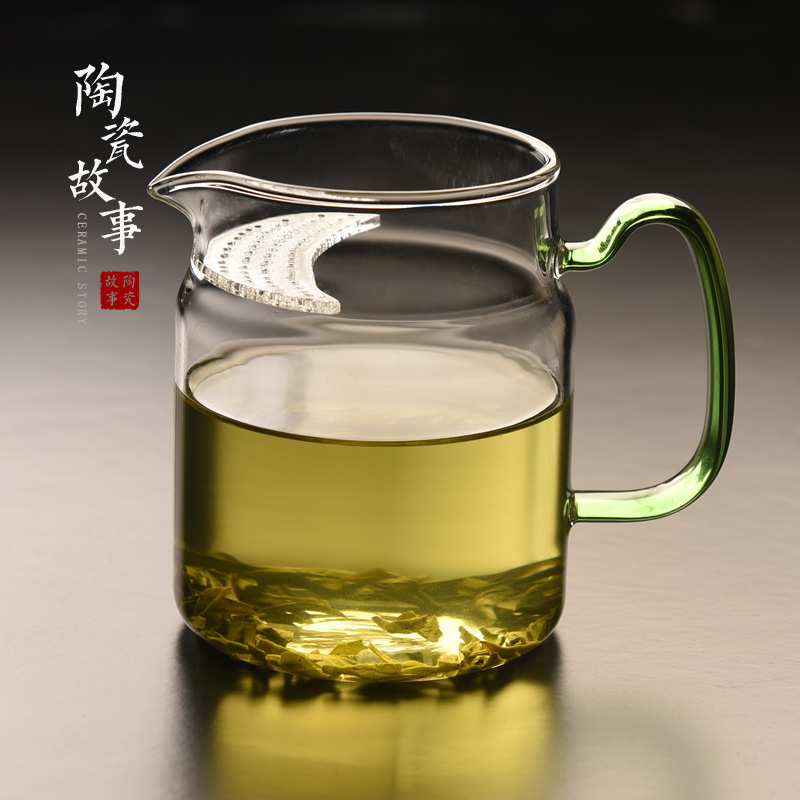 公道杯-玻璃公道杯-月牙公杯春茶专用杯