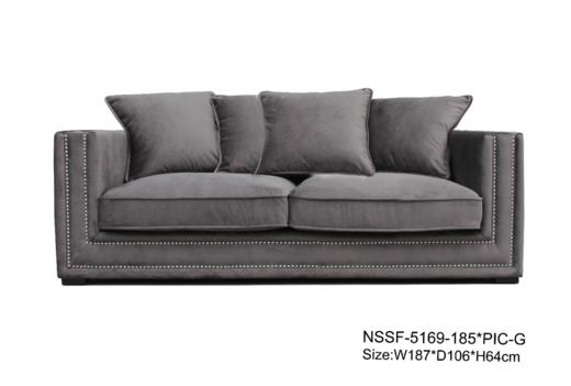 NS家居nsfurniture软包布艺三人位沙发NSSF-5169-185 商品图0