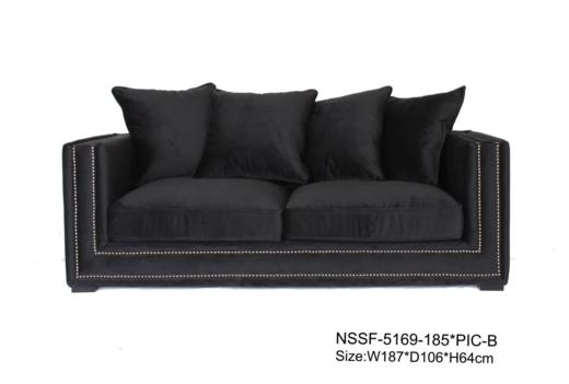 NS家居nsfurniture软包布艺三人位沙发NSSF-5169-185 商品图1