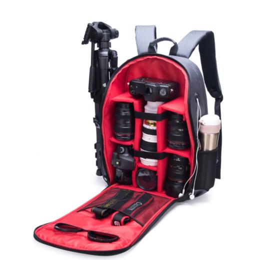 【相机包】折叠新款相机包户外防盗防水数码摄影包时尚双肩电脑背包 商品图0