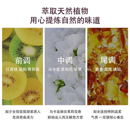 【花果香芬芳 淡雅意境  纯粹浪漫】笛爱儿50ml香水女士持久淡香学生自然清新少女体香抖音同款香水 商品图3