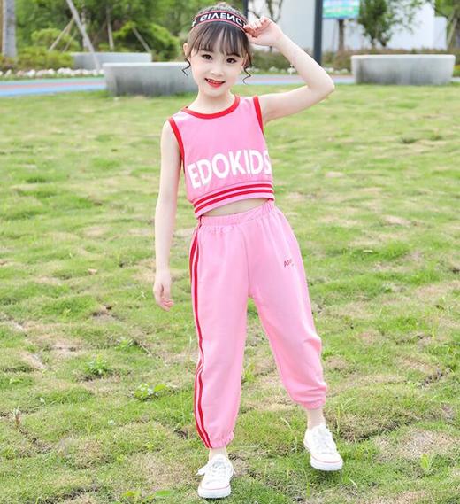 【童装】夏装中大童韩版洋气背心运动儿童夏季时髦两件套 商品图0