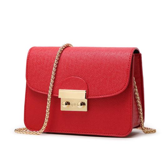 【服饰鞋包】女包锁扣链条小方包斜挎包小包 商品图0