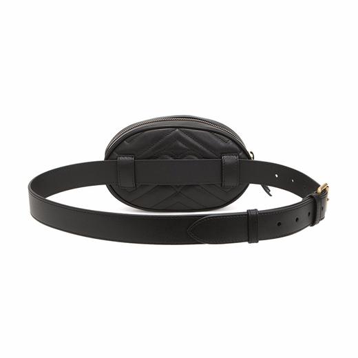 GUCCI 古驰 女士GG Marmont系列牛皮胸包腰包斜挎包476434 DSVRT 商品图2