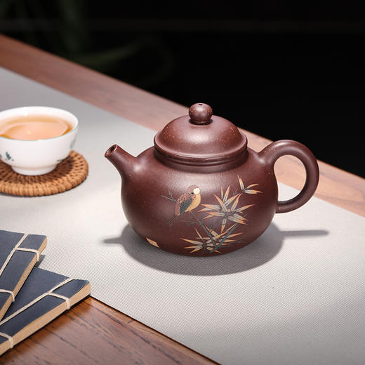 【容天】黄龙山原矿紫泥  280cc   冯娟  泥绘 褚萍 商品图2