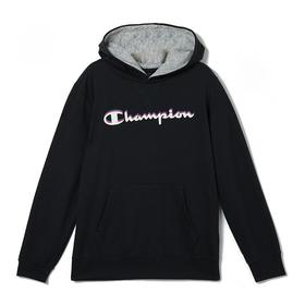 Champion 冠军  男女童经典亲子款草写Logo印花长袖儿童连帽卫衣304858
