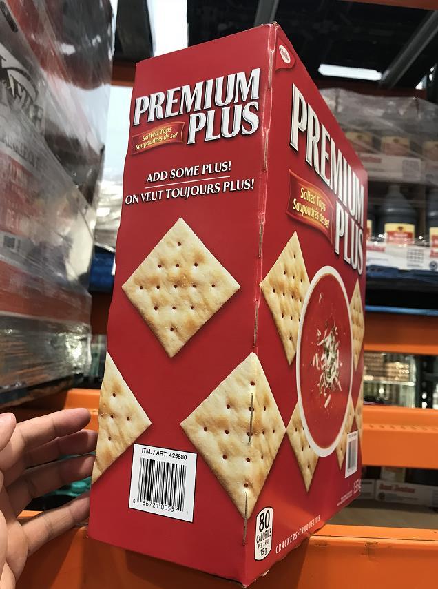 加拿大premiumplus苏打饼干酥型咸味饼干135公斤盒温哥华直邮