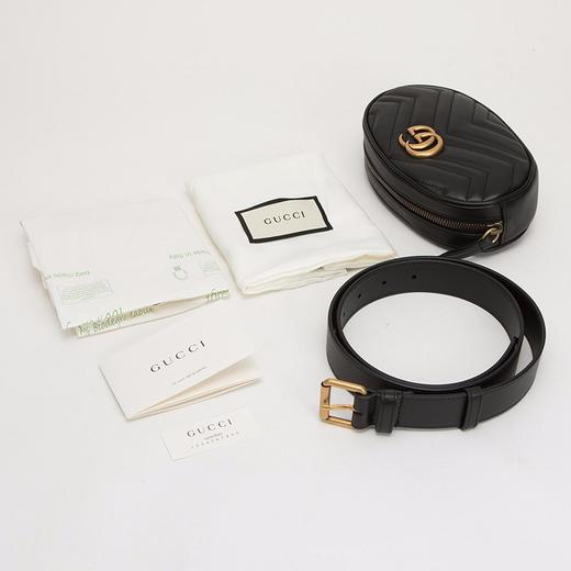 GUCCI 古驰 女士GG Marmont系列牛皮胸包腰包斜挎包476434 DSVRT 商品图4