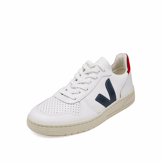 VEJA 法国潮牌 男女同款V-10系列明星同款情侣潮流小白鞋牛皮休闲运动板鞋VX021267 V10 商品图1