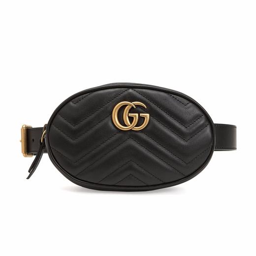 GUCCI 古驰 女士GG Marmont系列牛皮胸包腰包斜挎包476434 DSVRT 商品图0