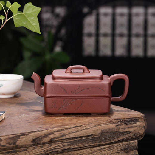 【四方线圆】作者：袁徳波  泥料:紫泥  容量：270cc 商品图0