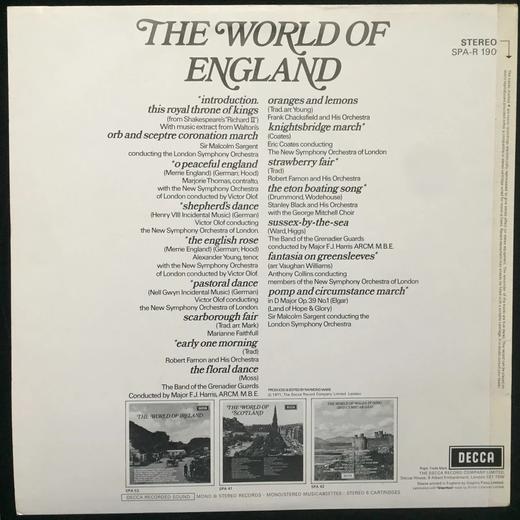 LP黑胶唱片 英格兰世界 多个乐队录制 商品图1