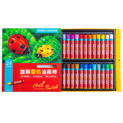 台湾雄狮24色重色油画棒二代彩色油画棒蜡笔学生儿童安全无毒 商品图4