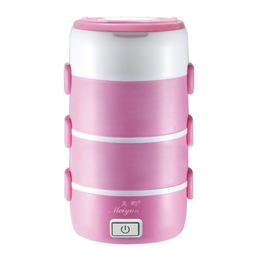 【家用电器】小家电美昀电热饭盒电子加热保温饭盒迷你电饭煲 小家电四层圆形 商品图1