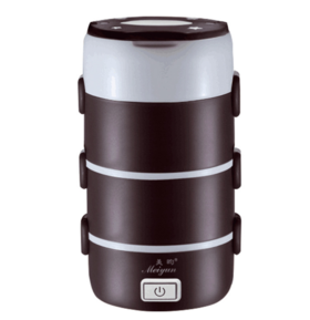 【家用电器】小家电美昀电热饭盒电子加热保温饭盒迷你电饭煲 小家电四层圆形