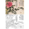 恽寿平没骨花鸟白描底稿-斗方小品册页-SP49 商品缩略图0