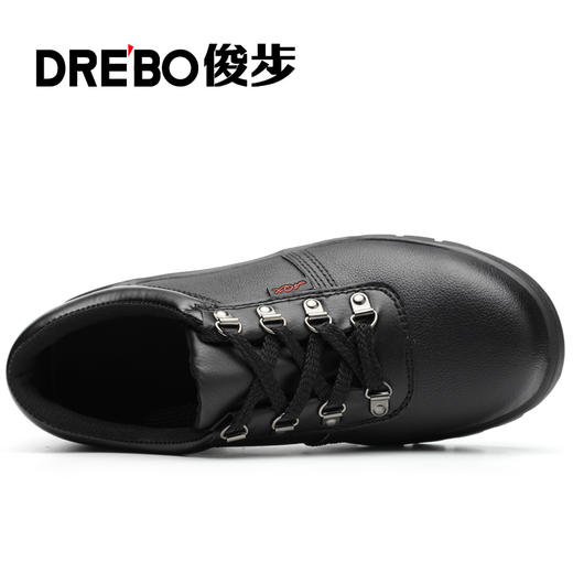 劳保鞋男钢包头防砸防刺穿舒适耐磨橡胶底四季款工作鞋黑色防滑安全鞋 耐磨橡胶底 商品图2